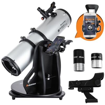Celestron 22482 StarSense Explorer Dobson-telescoop, 150 mm, compatibel met smartphones, werkt met de StarSense-app, compatibel met iOS/Android Celestron 22482 StarSense Explorer Dobson-telescoop, 150 mm, compatibel met smartphones, werkt met de StarSense-app, compatibel met iOS/Android