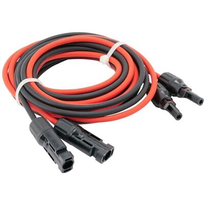 solartronics Tweezijdige verlengkabel, zonne-aansluiting, zonnekabel, rood/zwart, 4 mm, ², met stekker in verschillende lengtes (1 m tot 50 m), gemaakt in Duitsland (3 m) solartronics Tweezijdige verlengkabel, zonne-aansluiting, zonnekabel, rood/zwart, 4 mm, ², met stekker in verschillende lengtes (1 m tot 50 m), gemaakt in Duitsland (3 m)
