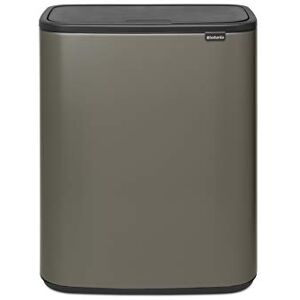 Brabantia Bo Touch Bin 2 x 30 liter binnenemmer (platina) keukenafvalemmer met uitneembare vakken + vuilniszakken Brabantia Bo Touch Bin 2 x 30 liter binnenemmer (platina) keukenafvalemmer met uitneembare vakken + vuilniszakken