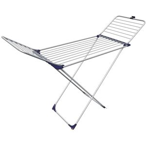 gimi Tempo Droogrek voor op de vloer, 100% aluminium, 20 m waslijn gimi Tempo Droogrek voor op de vloer, 100% aluminium, 20 m waslijn