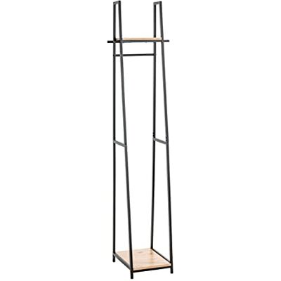 HAKU Möbel kapstok, MDF, eiken, zwart, L 38 x D 40 x H 166 cm HAKU Möbel kapstok, MDF, eiken, zwart, L 38 x D 40 x H 166 cm