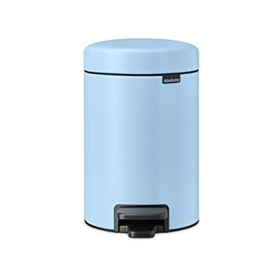 Brabantia NewIcon Pedaalemmer 3L Kleine afvalemmer voor badkamer Soft-Close deksel Lichtgewicht pedaal Uitneembare binnenemmer Antislip Dreamy Blue 17 x 24 x 27 cm Brabantia NewIcon Pedaalemmer 3L Kleine afvalemmer voor badkamer Soft-Close deksel Lichtgewicht pedaal Uitneembare binnenemmer Antislip Dreamy Blue 17 x 24 x 27 cm
