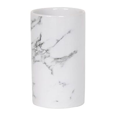 MSV Decoratieve toiletbeker, wit, 10,5 x 6,3 x 6,3 cm MSV Decoratieve toiletbeker, wit, 10,5 x 6,3 x 6,3 cm