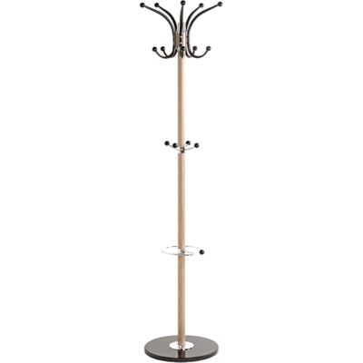 HAKU Kapstok eiken, zwart, marmer, metaal kapstok afmetingen: H 175 x Ø 40 cm, stijl: modern HAKU Kapstok eiken, zwart, marmer, metaal kapstok afmetingen: H 175 x Ø 40 cm, stijl: modern