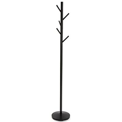 Versa Adelisa Kledingrek voor kleding, kledingrek, minimalistische stijl, met 5 haken of kleerhangers voor kleding of tassen, afmetingen (h x b x l) 170 x 28,5 x 28,5 cm, metaal, kleur: zwart Versa Adelisa Kledingrek voor kleding, kledingrek, minimalistische stijl, met 5 haken of kleerhangers voor kleding of tassen, afmetingen (h x b x l) 170 x 28,5 x 28,5 cm, metaal, kleur: zwart