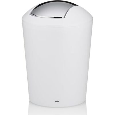 kela 22271 Afvalemmer met klapdeksel, 1,7 l, kunststof, Marta, wit kela 22271 Afvalemmer met klapdeksel, 1,7 l, kunststof, Marta, wit
