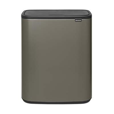 Brabantia Bo Touch Bin 2 x 30 liter binnenemmer (platina) keukenafvalemmer met uitneembare vakken + vuilniszakken Brabantia Bo Touch Bin 2 x 30 liter binnenemmer (platina) keukenafvalemmer met uitneembare vakken + vuilniszakken