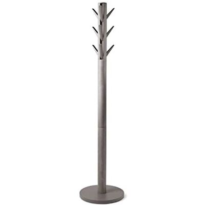 Umbra Flapper Mantau-houder op standaard, rubberhout, grijs Umbra Flapper Mantau-houder op standaard, rubberhout, grijs