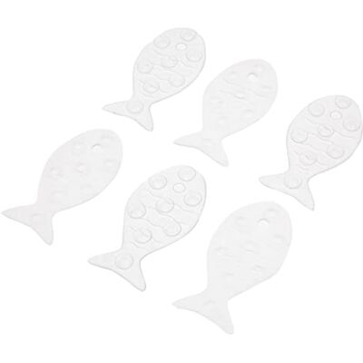TATAY Set van 6 antislip pvc-badstickers, 7,5 x 14 cm TATAY Set van 6 antislip pvc-badstickers, 7,5 x 14 cm