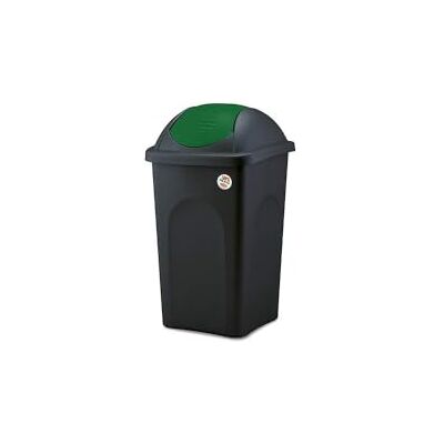 Stefanplast Bascula Multipat, polypropyleen, zwart/groen, 60 liter Stefanplast Bascula Multipat, polypropyleen, zwart/groen, 60 liter