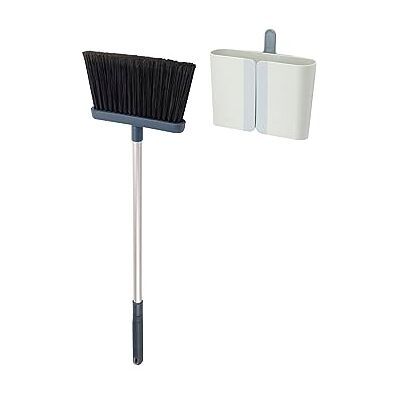 Joseph Joseph CleanStore Bezem met verstelbare handgreep tot 110 cm, compacte opslag, stofbescherming, borstel voor vloerreiniging met zachte borstelharen Joseph Joseph CleanStore Bezem met verstelbare handgreep tot 110 cm, compacte opslag, stofbescherming, borstel voor vloerreiniging met zachte borstelharen