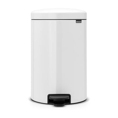 Brabantia newIcon Pedaalemmer met kunststof emmer, 20 l, wit Brabantia newIcon Pedaalemmer met kunststof emmer, 20 l, wit