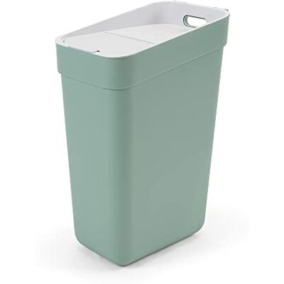 Curver Ready to Collect 100% gerecyclede afvalemmer met deksel, lichtgrijs, 30 liter Curver Ready to Collect 100% gerecyclede afvalemmer met deksel, lichtgrijs, 30 liter