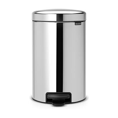 Brabantia newIcon Prullenbak 12L Kunststof Binnenemmer Brilliant Steel Brabantia newIcon Prullenbak 12L Kunststof Binnenemmer Brilliant Steel