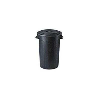 Stefanplast Afvalemmer met deksel van kunststof, zwart, 70 l, zwart Stefanplast Afvalemmer met deksel van kunststof, zwart, 70 l, zwart