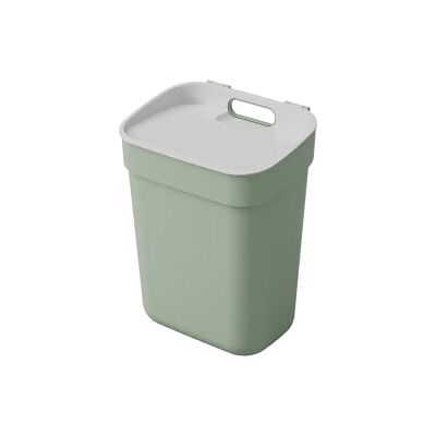 Curver Afvalemmer voor sorteren, 10 l, "Ready To Collect", ideaal onder de gootsteen, met wandhouder voor muur of deur, keuken, badkamer, bijkeuken, 100% gerecycled, groen Curver Afvalemmer voor sorteren, 10 l, "Ready To Collect", ideaal onder de gootsteen, met wandhouder voor muur of deur, keuken, badkamer, bijkeuken, 100% gerecycled, groen