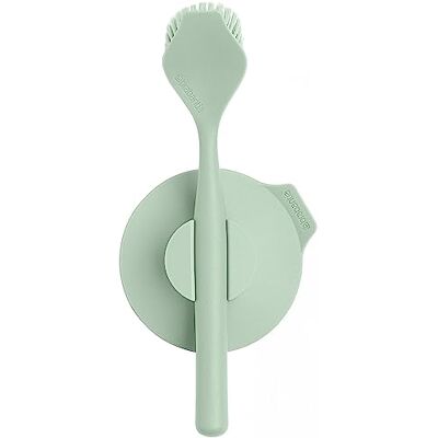 Brabantia Sinkside Vaatborstel Met Zuignaphouder Spoelbakaccessoire Praktische handgreep Geïntegreerde schraper Wandmontage Duurzame Vaatborstel Jade Green 11 x 5 x 24 cm Brabantia Sinkside Vaatborstel Met Zuignaphouder Spoelbakaccessoire Praktische handgreep Geïntegreerde schraper Wandmontage Duurzame Vaatborstel Jade Green 11 x 5 x 24 cm