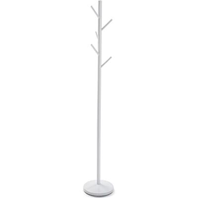 Versa Adelisa Kledingrek voor kleding, kledingrek, minimalistische stijl, met 5 haken of kleerhangers voor kleding of tassen, afmetingen (h x b x l) 170 x 28,5 x 28,5 cm, metaal, kleur: wit Versa Adelisa Kledingrek voor kleding, kledingrek, minimalistische stijl, met 5 haken of kleerhangers voor kleding of tassen, afmetingen (h x b x l) 170 x 28,5 x 28,5 cm, metaal, kleur: wit