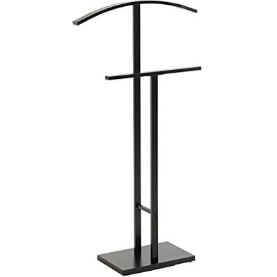 IDIMEX Scott dressoir voor heren van zwart gelakt metaal, elegante stille dienaar met broekstang, mooie commode voor dames met hanger IDIMEX Scott dressoir voor heren van zwart gelakt metaal, elegante stille dienaar met broekstang, mooie commode voor dames met hanger