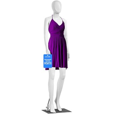 SereneLife Mannequin voor dames, compleet lichaam, 175 cm, etalagepop met verstelbaar hoofd, flexibele ledematen, stabiele basis en demonteerbaar design voor winkel, winkel en tentoonstelling SereneLife Mannequin voor dames, compleet lichaam, 175 cm, etalagepop met verstelbaar hoofd, flexibele ledematen, stabiele basis en demonteerbaar design voor winkel, winkel en tentoonstelling