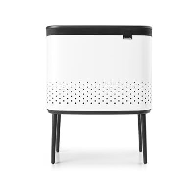 Brabantia Wasmand 60L Elegante wasmand Snel te openen Afneembare katoenen zak Draagbaar en hygiënisch Accessoires voor slaapkamer en badkamer Wit Brabantia Wasmand 60L Elegante wasmand Snel te openen Afneembare katoenen zak Draagbaar en hygiënisch Accessoires voor slaapkamer en badkamer Wit