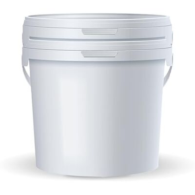 POSH Emmer met deksel wit, kunststof, voedselveilig, waterdicht, geurloos, robuust, stabiel, luchtdicht, emmer met handvat (2, 10 l) POSH Emmer met deksel wit, kunststof, voedselveilig, waterdicht, geurloos, robuust, stabiel, luchtdicht, emmer met handvat (2, 10 l)