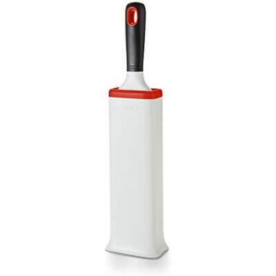 OXO Good Grips pluisborstel voor grote oppervlakken, FurLifter zelfreinigingsborstel, 31 cm, wit, oranje OXO Good Grips pluisborstel voor grote oppervlakken, FurLifter zelfreinigingsborstel, 31 cm, wit, oranje