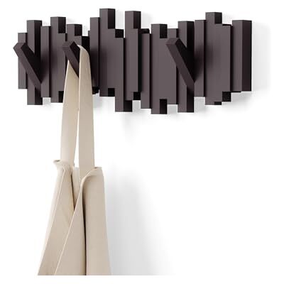 Umbra Sticks wandkapstok met 5 haken, Espresso Umbra Sticks wandkapstok met 5 haken, Espresso
