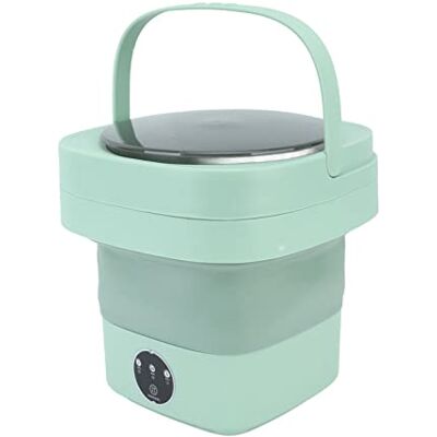 fuik Opvouwbare wasmachine, 6,5 l, automatisch, opvouwbaar, ABS, decoratief, 6,5 l, voor slaapzaal (groen) fuik Opvouwbare wasmachine, 6,5 l, automatisch, opvouwbaar, ABS, decoratief, 6,5 l, voor slaapzaal (groen)