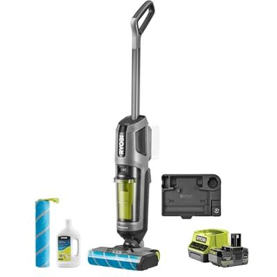 RYOBI RHFC18BL-1X40GL 3-in-1 borstelloze stofzuiger, 18 V One+ – stofzuigen, reinigt en droogt harde vloeren – set met 4,0 Ah accu en oplader – RHFC18BL-1X40GL RYOBI RHFC18BL-1X40GL 3-in-1 borstelloze stofzuiger, 18 V One+ – stofzuigen, reinigt en droogt harde vloeren – set met 4,0 Ah accu en oplader – RHFC18BL-1X40GL