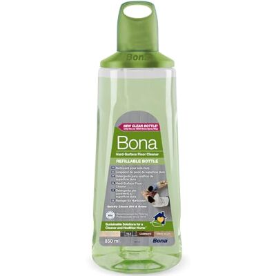 Bona Reiniger voor harde vloeren cartridge 850 ml laminaat reiniger PVC tegels residuvrij en sneldrogend Bona Reiniger voor harde vloeren cartridge 850 ml laminaat reiniger PVC tegels residuvrij en sneldrogend