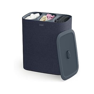 Joseph Joseph Tota- Trio Wasmand van 90 liter met deksel, 3 uitneembare waszakken met handgrepen, zwart Joseph Joseph Tota- Trio Wasmand van 90 liter met deksel, 3 uitneembare waszakken met handgrepen, zwart