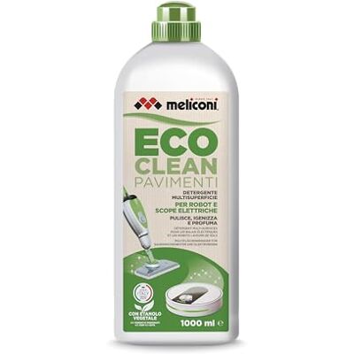 Meliconi Eco Clean Vloerreiniger voor bezems en elektrische robots, meerdere oppervlakken, 1 liter, Made in Italy Meliconi Eco Clean Vloerreiniger voor bezems en elektrische robots, meerdere oppervlakken, 1 liter, Made in Italy