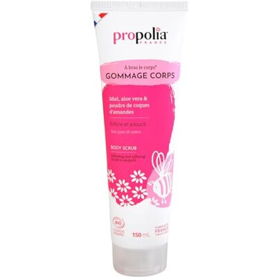 Propolia Biologisch – lichaamsscrub honing/Aloe Vera/amandelschalen – scrub en wasverzachter – voor alle huidtypes – gemaakt in Frankrijk – 150 ml Propolia Biologisch – lichaamsscrub honing/Aloe Vera/amandelschalen – scrub en wasverzachter – voor alle huidtypes – gemaakt in Frankrijk – 150 ml