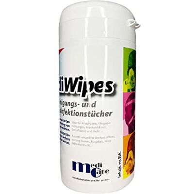 Medicare Mediwipes CPAP reinigingsdoekjes, geurneutraal, dispenser met 115 doekjes Medicare Mediwipes CPAP reinigingsdoekjes, geurneutraal, dispenser met 115 doekjes