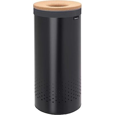 Brabantia Wasbox Kurken Deksel Quick-Drop Opening Uitneembare Waszak Klittenband Machinewasbaar Kunststof Onderkant Ventilatiegaten Corrosiebestendige Materialen Matt Black 35 L Brabantia Wasbox Kurken Deksel Quick-Drop Opening Uitneembare Waszak Klittenband Machinewasbaar Kunststof Onderkant Ventilatiegaten Corrosiebestendige Materialen Matt Black 35 L