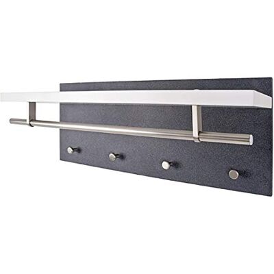 HAKU Möbel Wandgarderobe aus Holz in Granitoptik, Höhe 75 cm HAKU Möbel Wandgarderobe aus Holz in Granitoptik, Höhe 75 cm