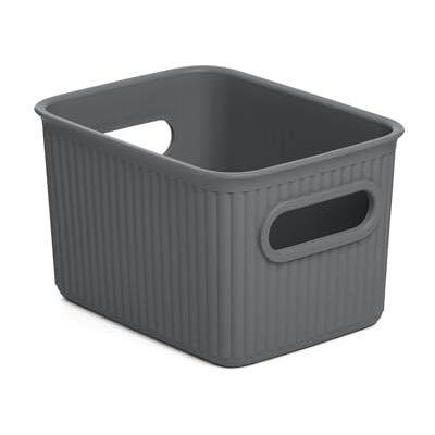 TATAY Baobab Kleine multifunctionele opbergmand met 1,5 liter inhoud, antracietgrijs, 12,5 x 16,4 x 10 cm TATAY Baobab Kleine multifunctionele opbergmand met 1,5 liter inhoud, antracietgrijs, 12,5 x 16,4 x 10 cm