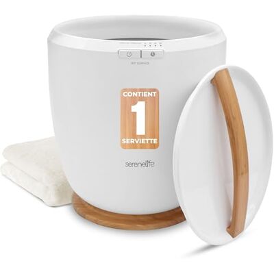 SereneLife Luxe handdoekwarmer voor badkamer verwarmde emmer met automatische uitschakeling en geurschijfhouder verwarmt 1 grote handdoek compact design van natuurlijk ABS SereneLife Luxe handdoekwarmer voor badkamer verwarmde emmer met automatische uitschakeling en geurschijfhouder verwarmt 1 grote handdoek compact design van natuurlijk ABS