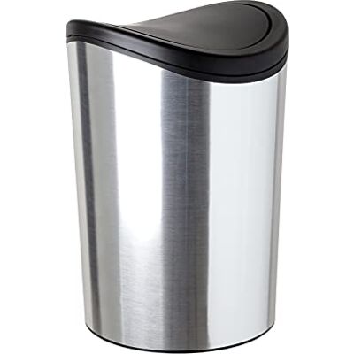 TATAY Standaard afvalemmer voor badkamer, 6 l, 19 x 19 x 28 cm, dagelijks gebruik TATAY Standaard afvalemmer voor badkamer, 6 l, 19 x 19 x 28 cm, dagelijks gebruik
