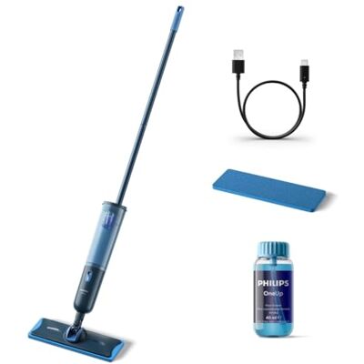 Philips OneUp 3000 Series Elektrische mop 2 schonere vloeren², 2 keer sneller, draadloos, met 360° draaibaar, wasbare herbruikbare pads, duurzame batterij (XV3101/01) Philips OneUp 3000 Series Elektrische mop 2 schonere vloeren², 2 keer sneller, draadloos, met 360° draaibaar, wasbare herbruikbare pads, duurzame batterij (XV3101/01)