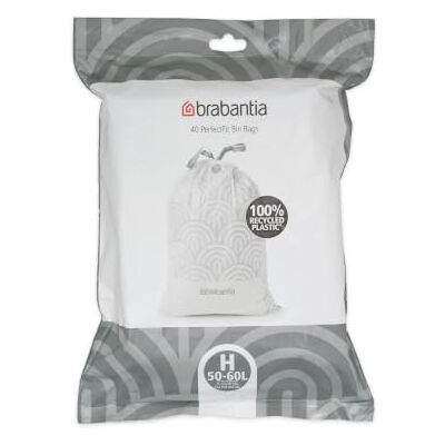 Brabantia PerfectFit afvalzakken (C-code – 50 l/60 l), zeer robuust, met intrekbare handgrepen (40 zakken) Brabantia PerfectFit afvalzakken (C-code – 50 l/60 l), zeer robuust, met intrekbare handgrepen (40 zakken)