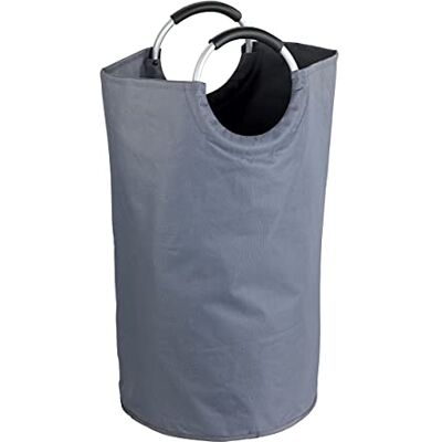 WENKO Wasmand Jumbo antraciet multifunctionele tas, flessenzak Inhoud: 69 l, Polyester, 38 x 72 x 38 cm, Antraciet WENKO Wasmand Jumbo antraciet multifunctionele tas, flessenzak Inhoud: 69 l, Polyester, 38 x 72 x 38 cm, Antraciet