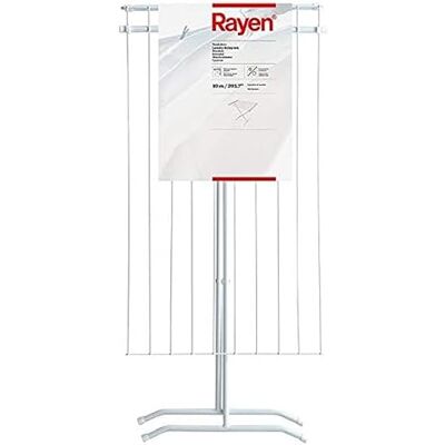 Rayen Stalen droogrek 10 m wasrek opvouwbaar droogrek voor binnen en buiten 90 x 53,5 x 82 cm Rayen Stalen droogrek 10 m wasrek opvouwbaar droogrek voor binnen en buiten 90 x 53,5 x 82 cm