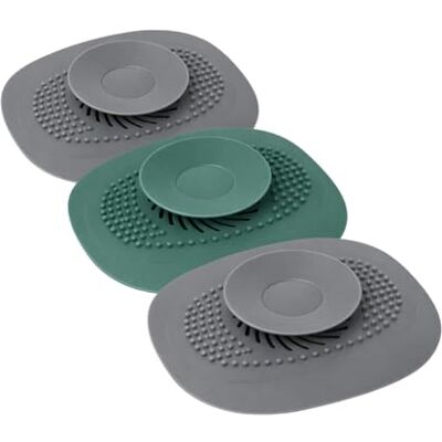 Venteo Filter voor gootsteen van siliconen, voor voedsel/haar, BLOCTOUT – – grijs – volwassenen – snelle bevestiging voor gootsteen/badkuip Venteo Filter voor gootsteen van siliconen, voor voedsel/haar, BLOCTOUT – – grijs – volwassenen – snelle bevestiging voor gootsteen/badkuip