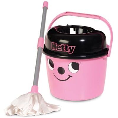 Casdon Hetty Mop & Bucket Toy Cleaning Set voor Kinderen Leeftijd 3+, Kenmerken Hetty's Cute Face for Veel Cleaning Fun!, Roze, 15 x 19,1 x 17,9 cm Casdon Hetty Mop & Bucket Toy Cleaning Set voor Kinderen Leeftijd 3+, Kenmerken Hetty's Cute Face for Veel Cleaning Fun!, Roze, 15 x 19,1 x 17,9 cm