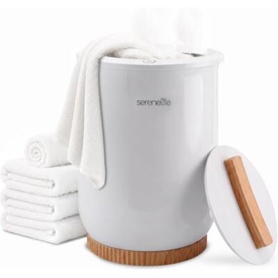 SereneLife Luxe handdoekenwarmer, 20 l, verwarmde emmer voor badkamer, met automatische uitschakeling, capaciteit 2 grote handdoeken, geschikt voor badjassen en pyjama's SereneLife Luxe handdoekenwarmer, 20 l, verwarmde emmer voor badkamer, met automatische uitschakeling, capaciteit 2 grote handdoeken, geschikt voor badjassen en pyjama's