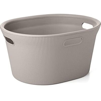 TATAY Baobab wasmand, inhoud 35 l, polypropyleen, BPA-vrij, 3 handgrepen, taupe, afmetingen 52 x 42,5 x 26,5 cm TATAY Baobab wasmand, inhoud 35 l, polypropyleen, BPA-vrij, 3 handgrepen, taupe, afmetingen 52 x 42,5 x 26,5 cm