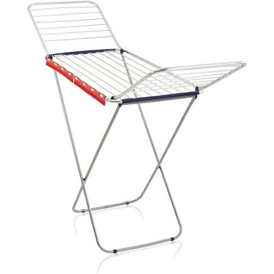 Leifheit Staand droogrek Classic Siena 200 Easy aluminium, droogrek voor binnen en buiten, ultralichte wasdroger, drooglengte 20 m, een accessoire Leifheit Staand droogrek Classic Siena 200 Easy aluminium, droogrek voor binnen en buiten, ultralichte wasdroger, drooglengte 20 m, een accessoire