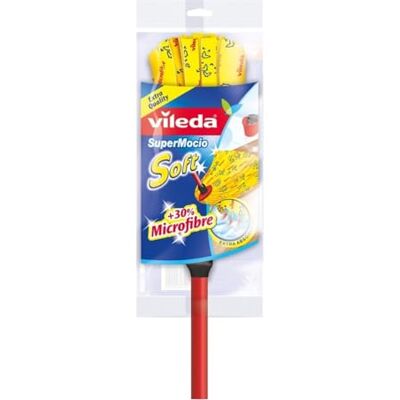 Vileda 141996 Supermocio zachte franjesbezem, meerkleurig Vileda 141996 Supermocio zachte franjesbezem, meerkleurig